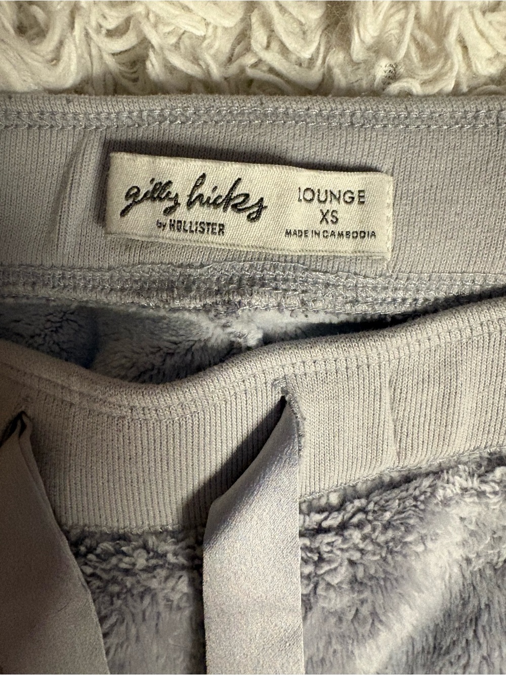 Hollister Plush Lounge Pants - Light Gray